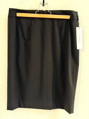 Calvin Klein Black Tailored Pencil Skirt